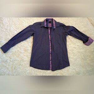 Scoop "Men In Town" Long Sleeve Button Down Dress Shirt. Size L 41/42.